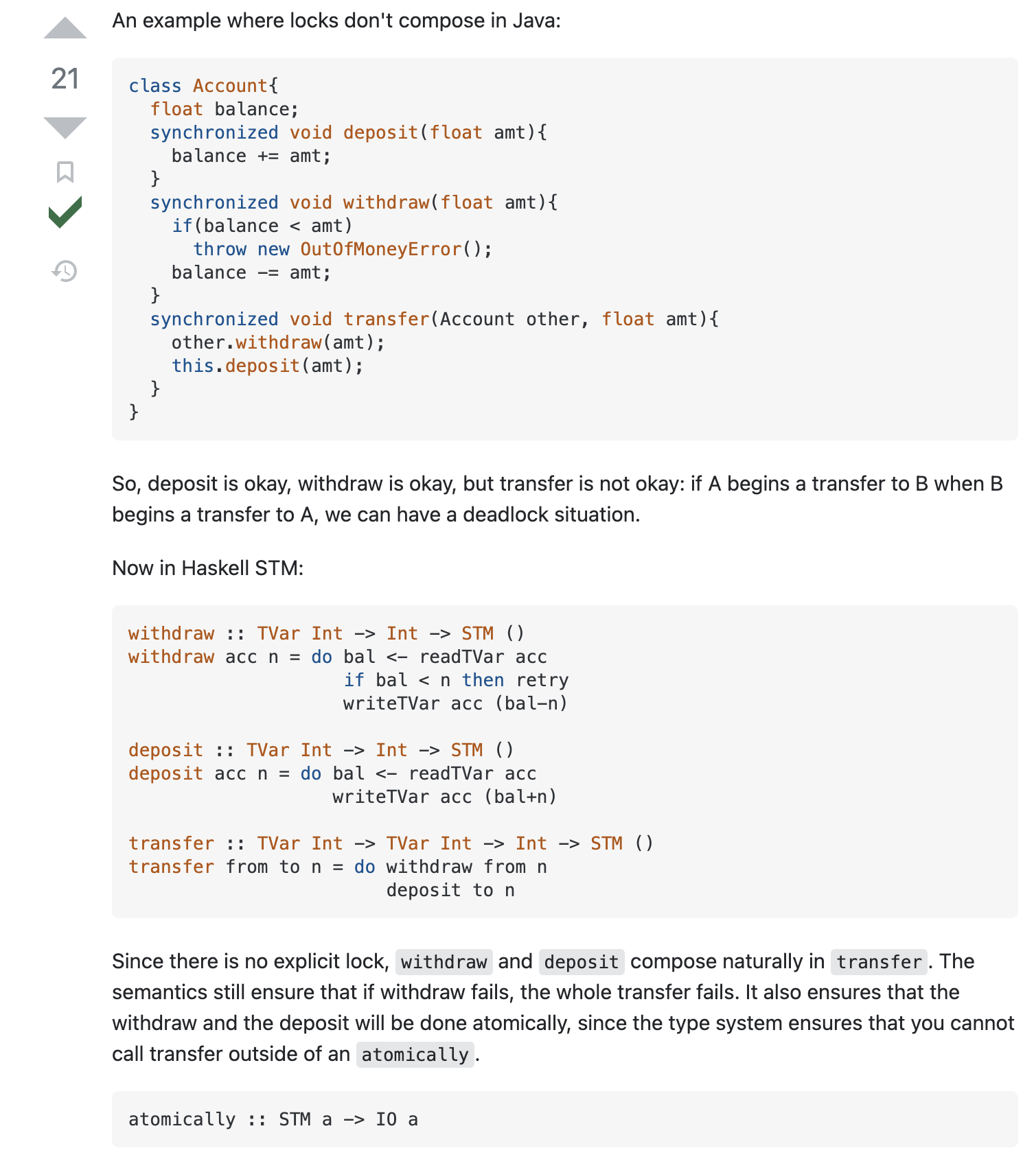 Screenshot of compose example from StackOverflow